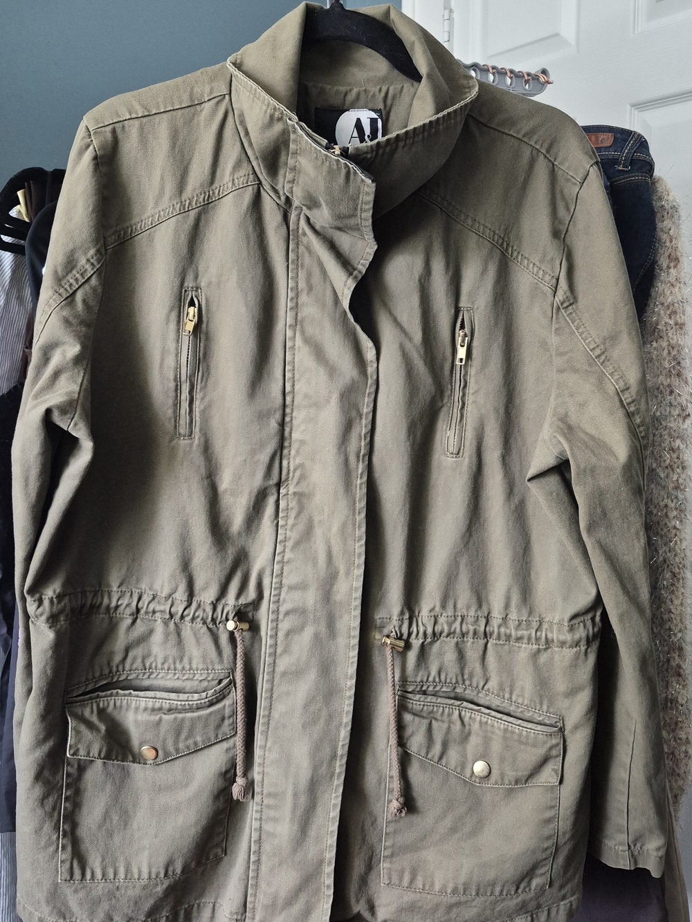 A&I Olive Utility Jacket for Women Sz XL
